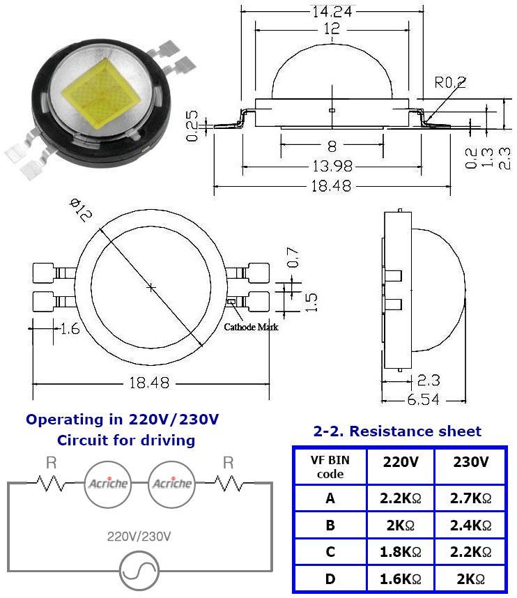 Seoul Acriche LED 220V first generation