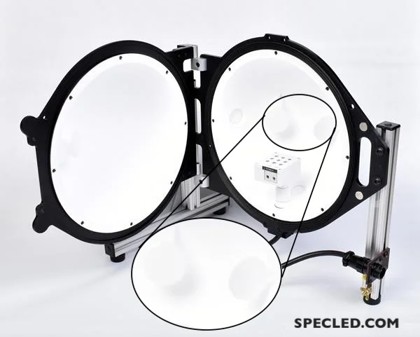 Baffles inside an integrating sphere