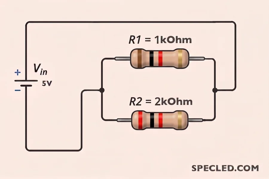 Calculating parallel resistor connection