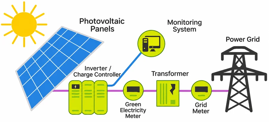 How does the green electricity tariff work?