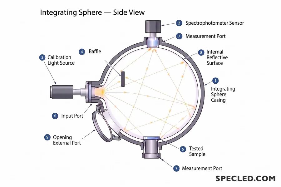 Design and construction of an integrating sphere