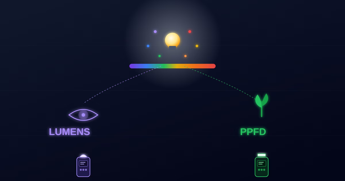 Lumens vs PPFD: The Real Difference for Plants