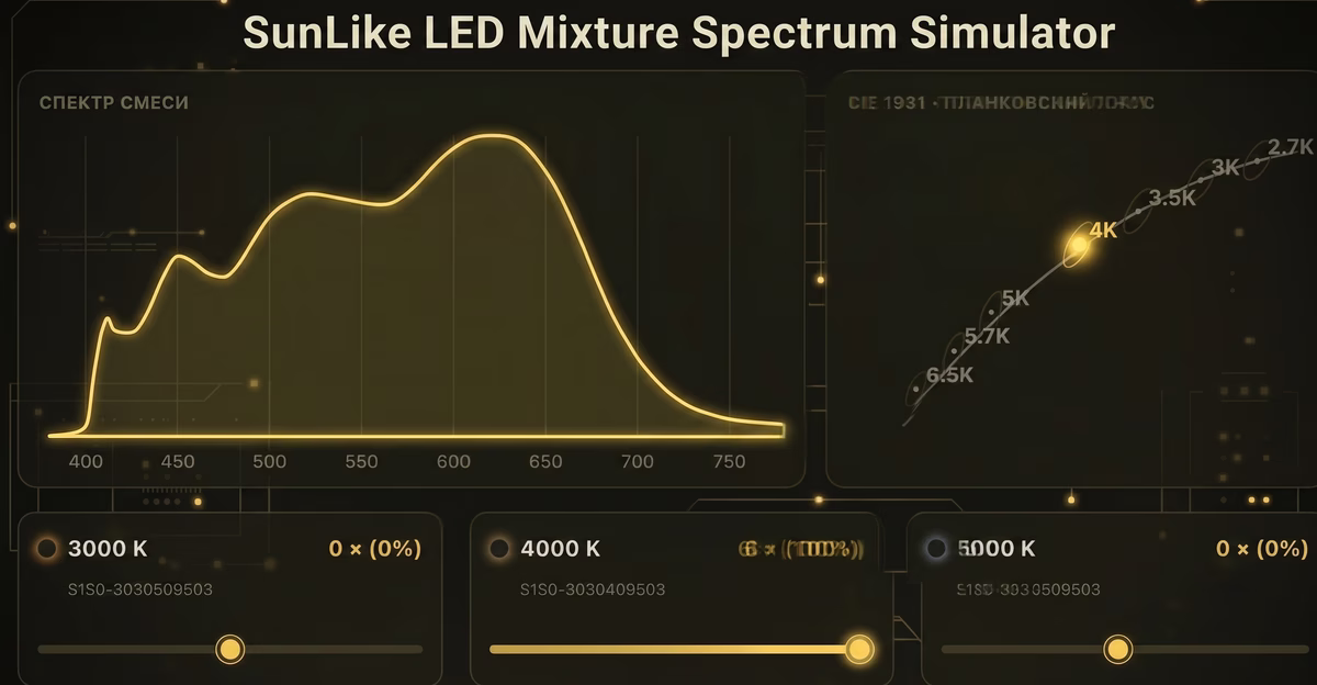 SunLike LED Spectrum Mixer: The Perfect Custom Light for Duv