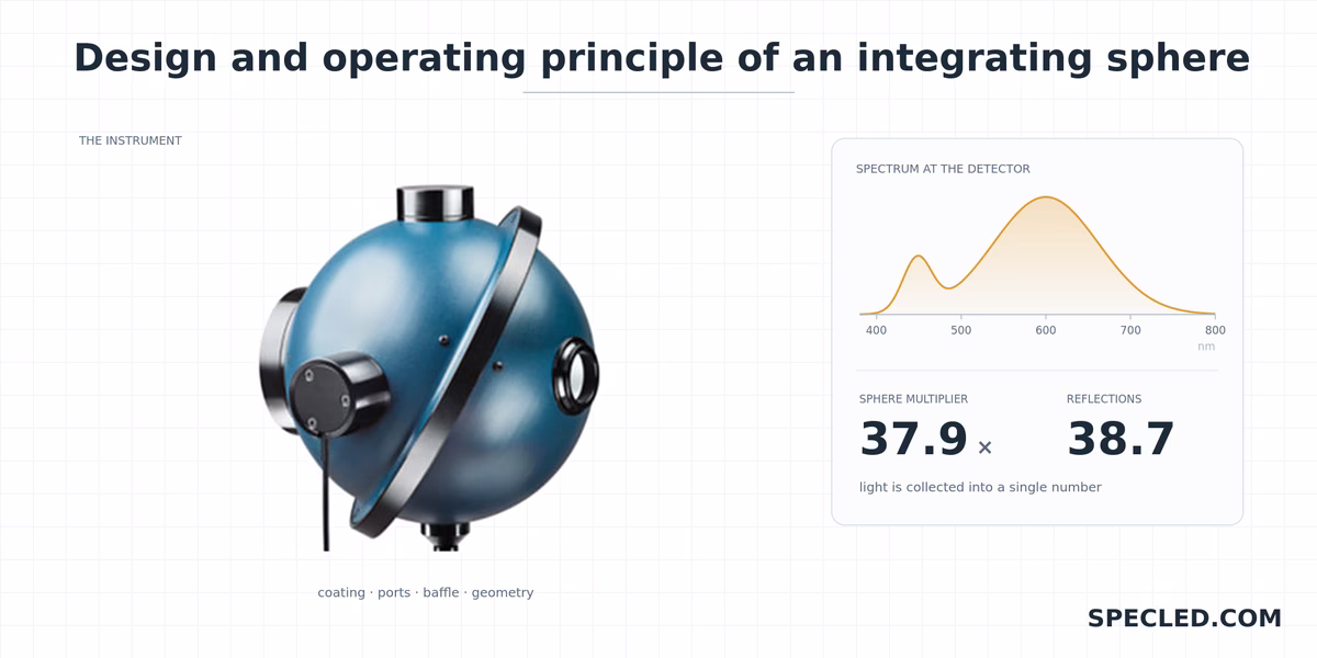How does an integrating sphere work: internal working principle and step by step calibration procedure