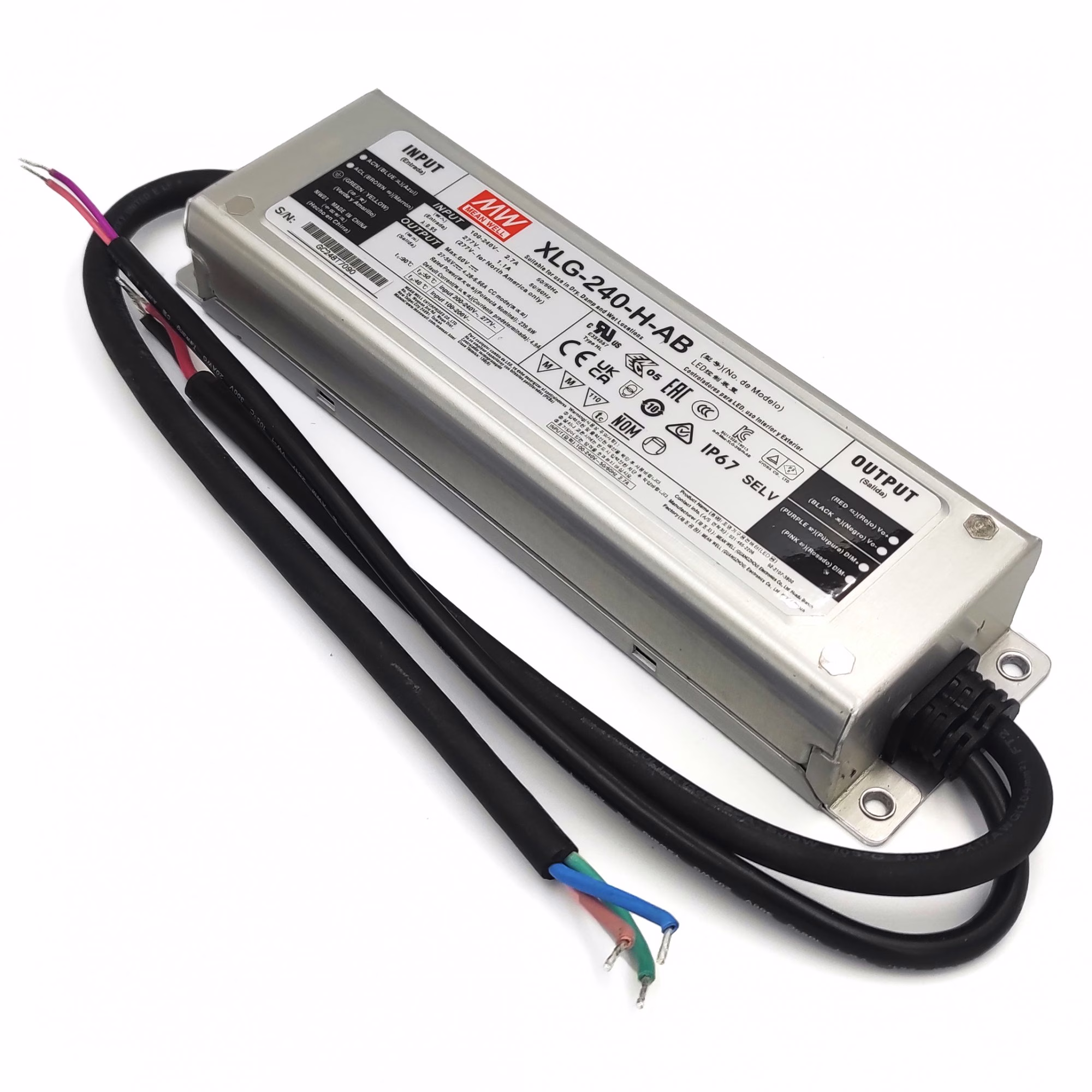 Driver for led XLG-240-H-AB